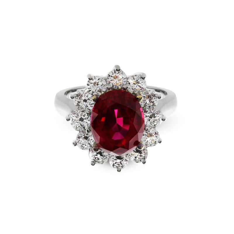 CARAT* London Rosemond Oval Ring Ruby