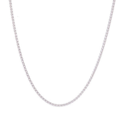 Steffans 9ct White Gold Diamond 'U’ Initial Pendant Necklace