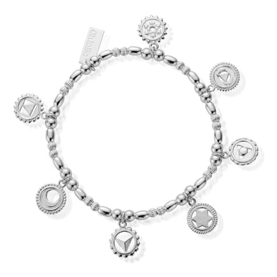 ChloBo Cherabella Sterling Silver Positive Vibes Bracelet - Steffans Jewellers