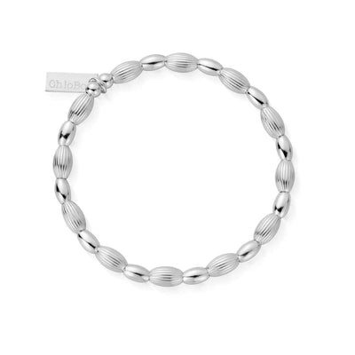 ChloBo Cosmic Connection Sterling Silver Double Rice Bracelet - Steffans Jewellers