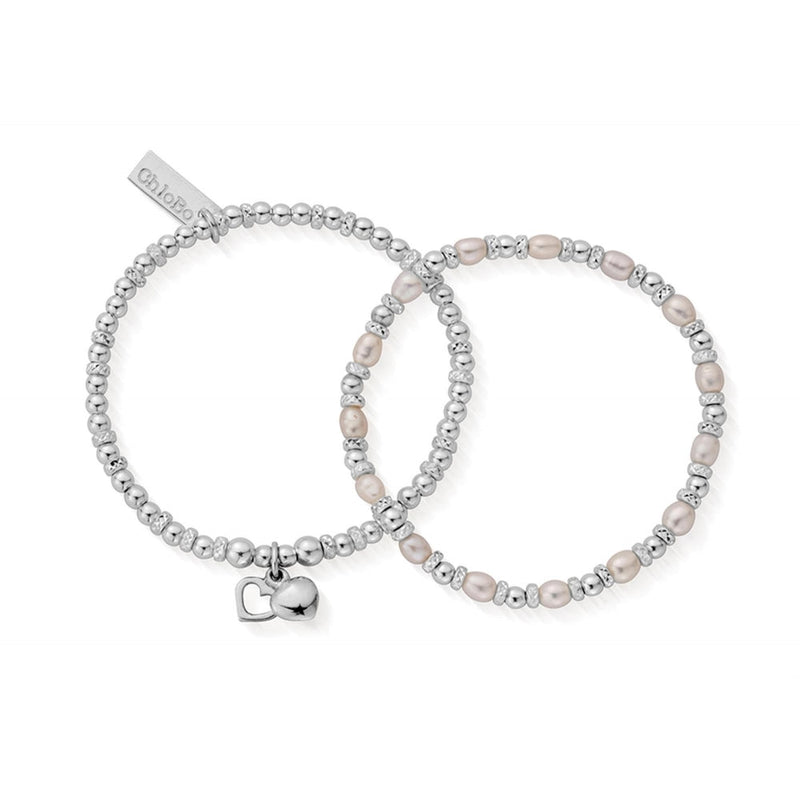 ChloBo Cosmic Connection Sterling Silver Forever Love Bracelet Set - Steffans Jewellers