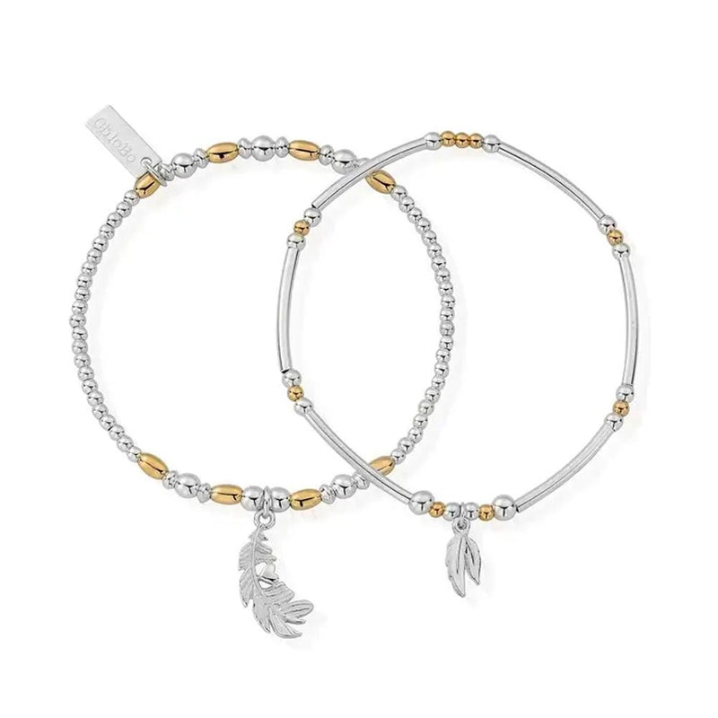 ChloBo Gold and Silver Strength and Courage Set Of 2 - Steffans Jewellers