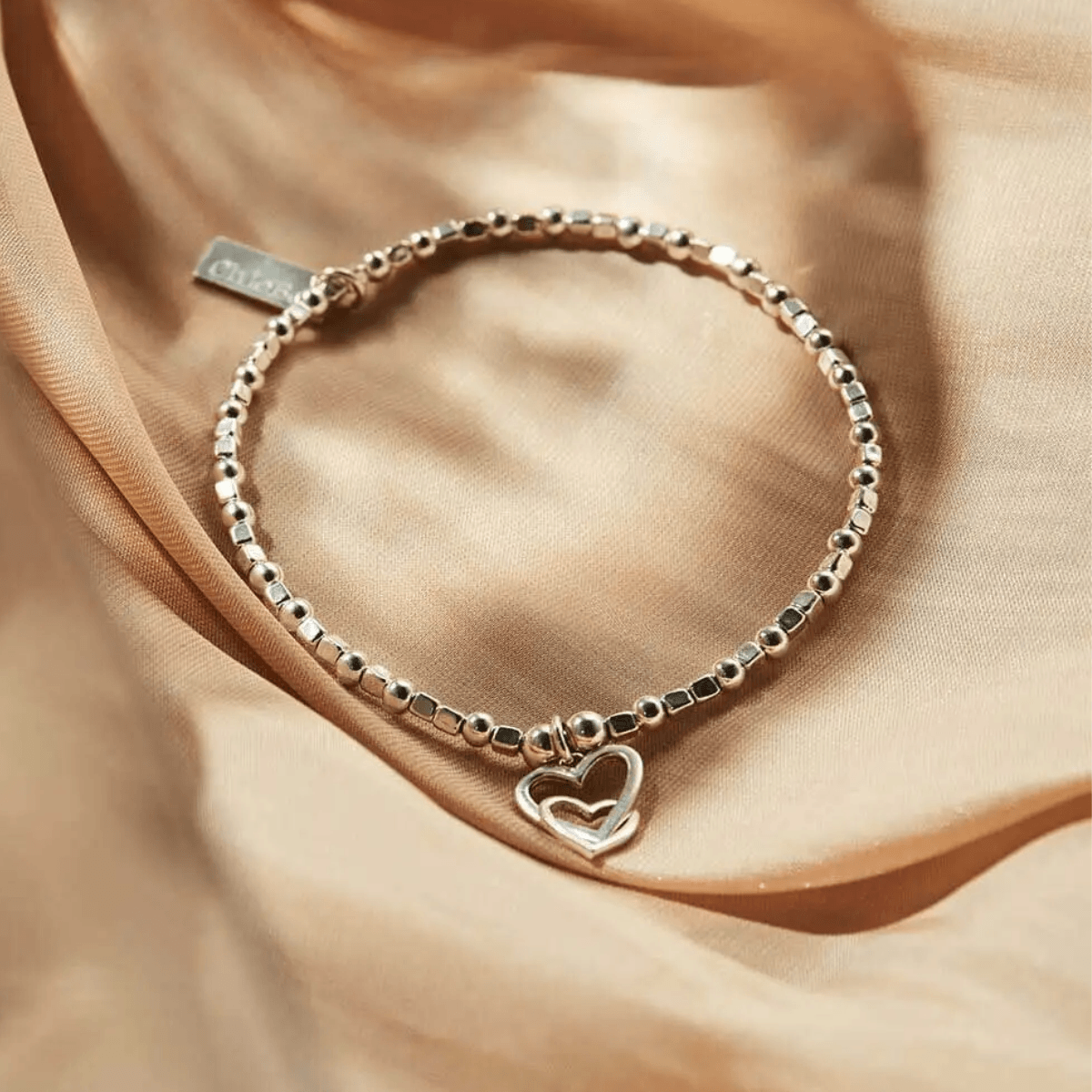 ChloBo Mini Cube Interlocking Love Heart Bracelet - Steffans Jewellers