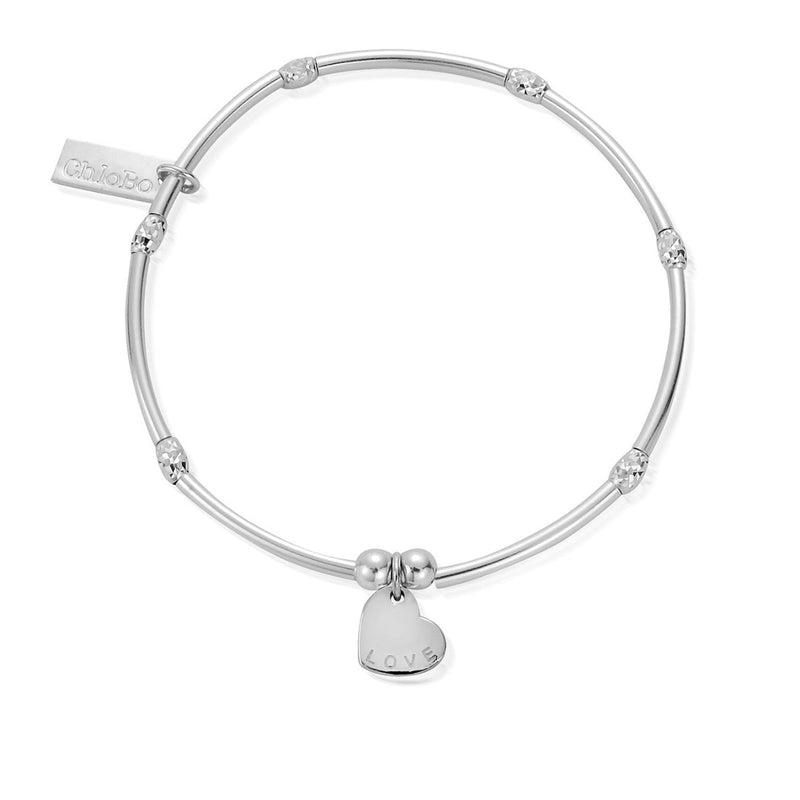 ChloBo Mini Noodle Sparkle Rice Love Heart Bracelet - Steffans Jewellers