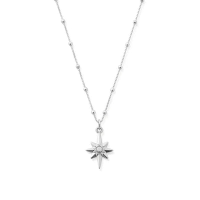 ChloBo Silver Bobble Chain Lucky Star Necklace - Steffans Jewellers