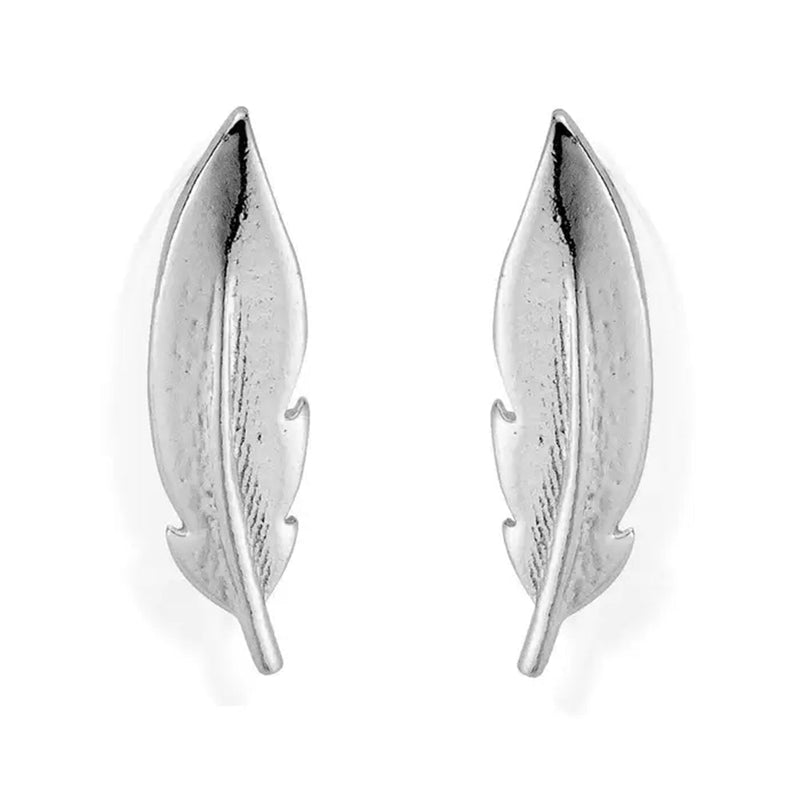 ChloBo Silver Cuff Feather Earrings - Steffans Jewellers