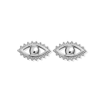 ChloBo Silver Evil Eye Stud Earrings - Steffans Jewellers