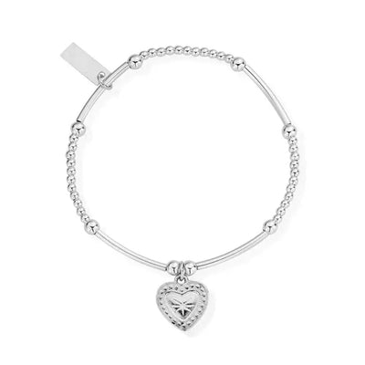 ChloBo Sterling Silver Mini Star Heart Bead Bracelet - Steffans Jewellers
