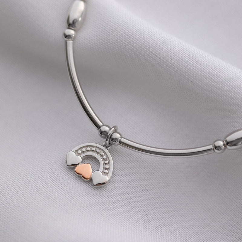 Clogau Enfys Bach Heart Affinity Bead Bracelet