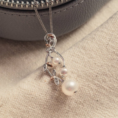 Clogau Lily of the Valley Pearl Pendant Necklace