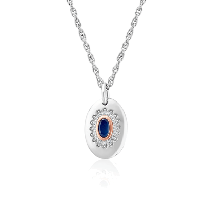 Clogau Princess Diana Sapphire Pendant Necklace