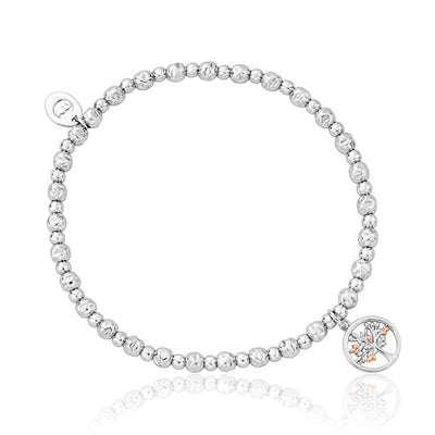 Clogau Tree of Life Sterling Silver & Rose Gold Affinity Bead Bracelet