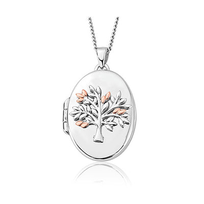 Clogau Tree of Life Oval Locket Necklace