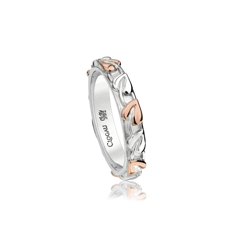 Clogau Tree of Life Sterling Silver & 9ct Rose Gold Ring