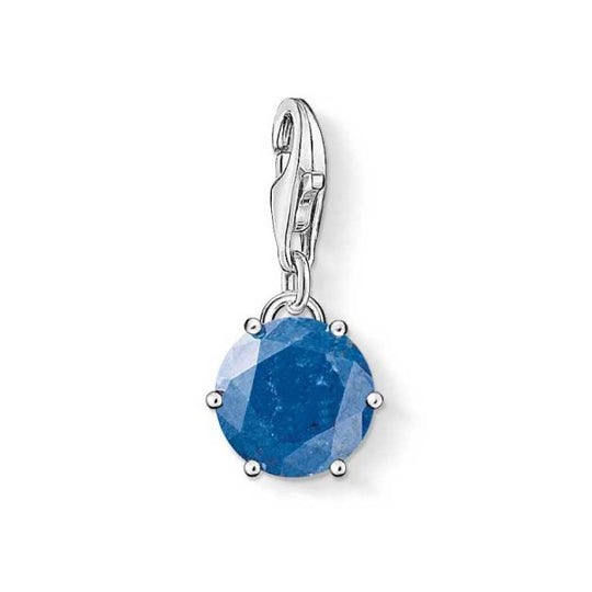 Thomas Sabo Sterling Silver & Dumortierite December Birthstone Charm