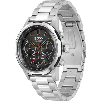 Gents BOSS Solgrade Recycled Stainless Steel Watch - Steffans Jewellers