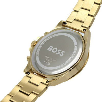 Gents BOSS Troper Light Yellow Gold IP Bracelet Watch - Steffans Jewellers
