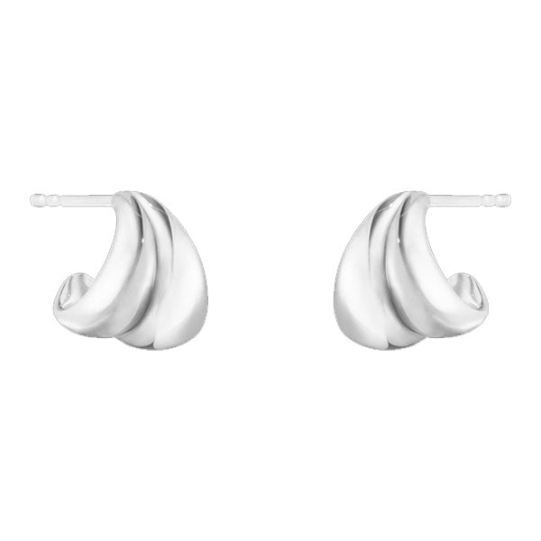 Georg Jensen CURVE Small Earrings 501A Silver - Steffans Jewellers