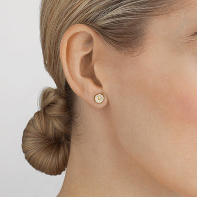 Georg Jensen Daisy Earrings, Small - Steffans Jewellers