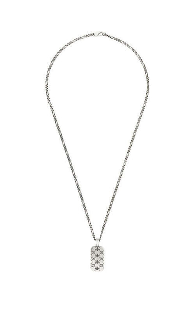 Georg Jensen Gucci Signature Silver Dogtag Necklace - Steffans Jewellers