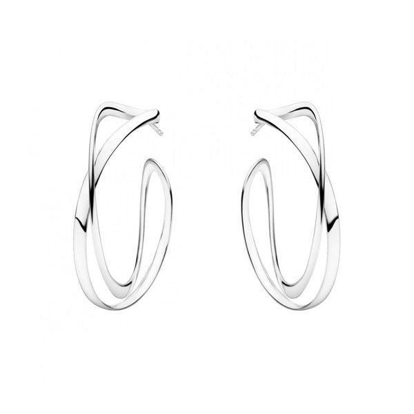 Georg Jensen INFINITY Earrings 452 Silver - Steffans Jewellers