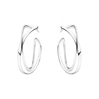 Georg Jensen INFINITY Earrings 452 Silver - Steffans Jewellers