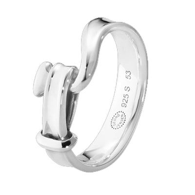 Georg Jensen Men's TORUN Wide Ring 204B Silver - Steffans Jewellers