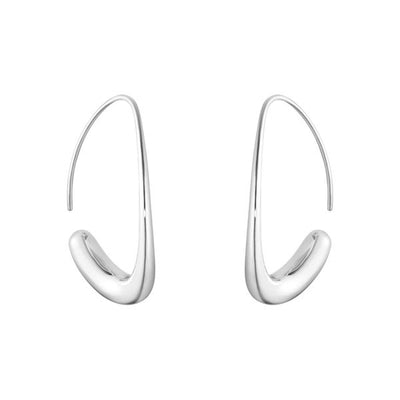 Georg Jensen OFFSPRING Open Earhoops 433E Silver - Steffans Jewellers
