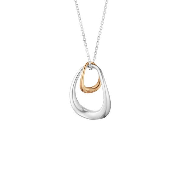 Georg Jensen OFFSPRING Pendant 433B Silver & Rose Gold - Steffans Jewellers