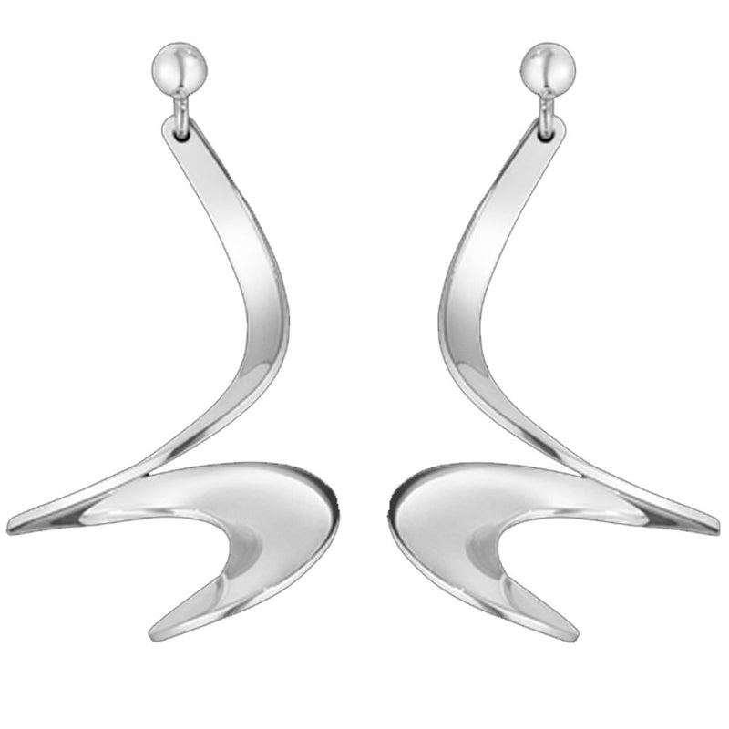 Georg Jensen Moebius Silver Earrings