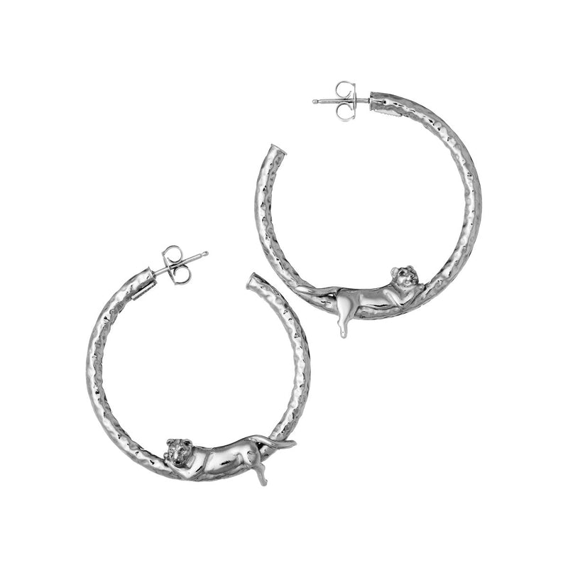 Giovanni Raspini Sterling Silver Panthera Earrings - Steffans Jewellers