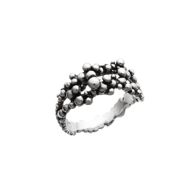 Giovanni Raspini Sterling Silver Perlage Small Ring - Steffans Jewellers