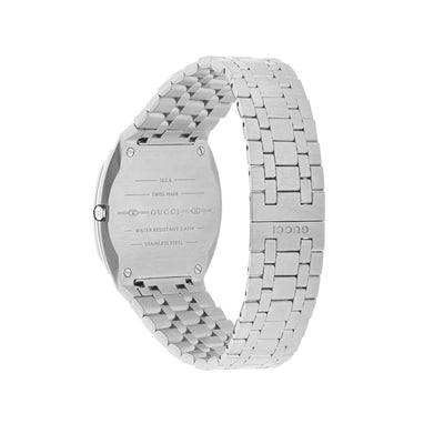 Gucci 25H Silver 38mm Dial Quartz Watch - Steffans Jewellers