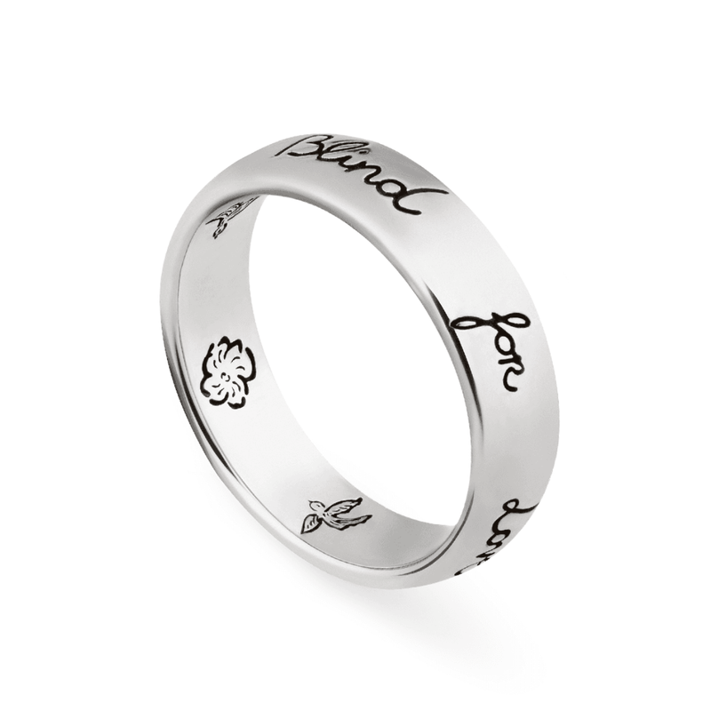 Gucci Blind For Love Ring 5mm - Steffans Jewellers