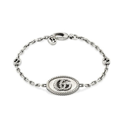 Gucci GG Marmont Aged Sterling Silver Bracelet - Steffans Jewellers