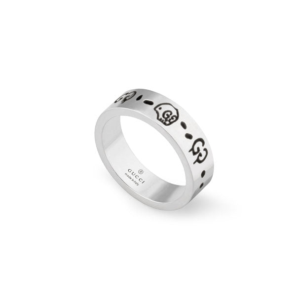 Gucci Ghost Sterling Silver 4mm Ring - Steffans Jewellers