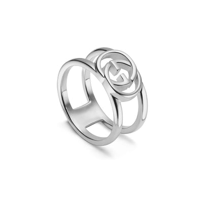 Gucci Interlocking G Sterling Silver 9mm Ring - Steffans Jewellers