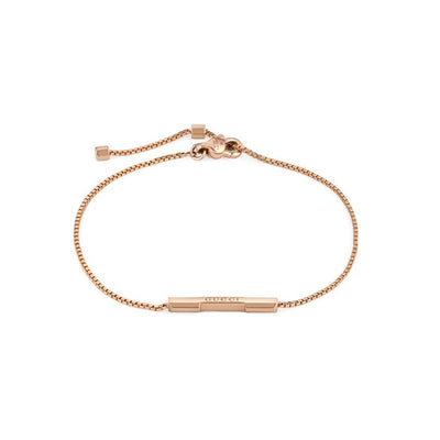 Gucci Link to Love 18ct Rose Gold Bar Bracelet - Steffans Jewellers