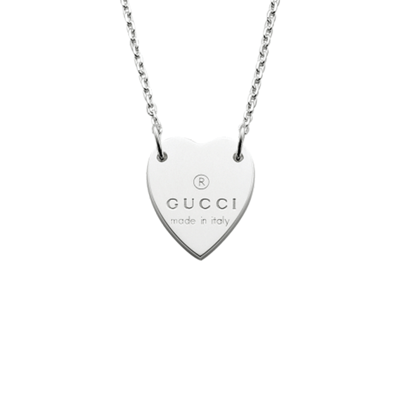 Gucci Trademark Necklace With Heart Pendant - Steffans Jewellers