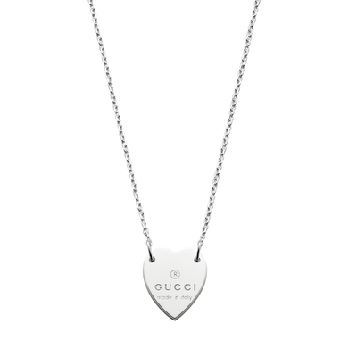 Gucci Trademark Necklace With Heart Pendant - Steffans Jewellers
