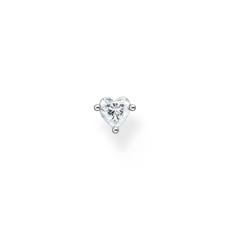 Thomas Sabo Single Ear Stud Heart Silver