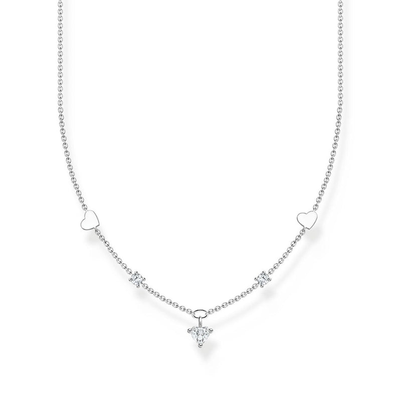 Thomas Sabo 925 Sterling Silver White  Heart Necklace