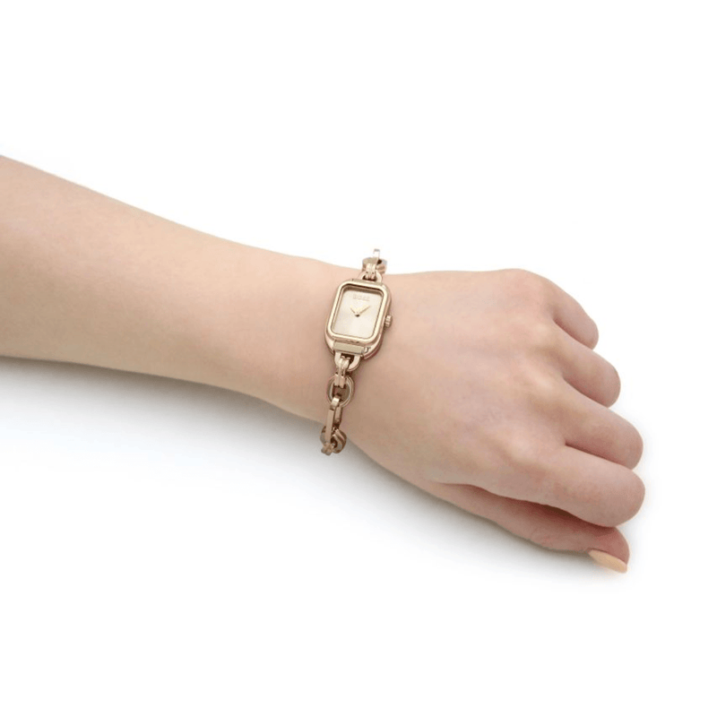 BOSS Hailey 28mm Yellow Gold Link Bracelet Quartz Ladies Watch 1502655 - Steffans Jewellers