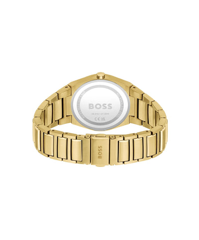 Ladies BOSS Steer Yellow Gold Bracelet Watch - Steffans Jewellers
