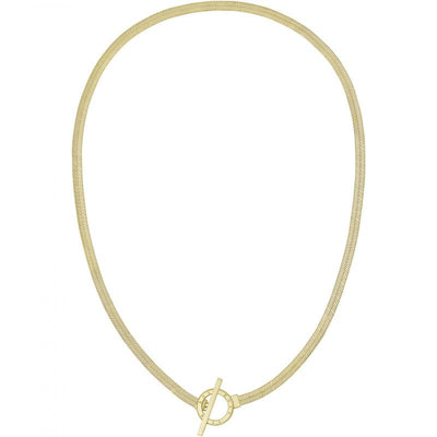 Ladies BOSS Zia Light Yellow Gold IP Chain Necklace - Steffans Jewellers