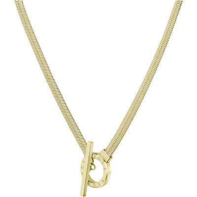Ladies BOSS Zia Light Yellow Gold IP Chain Necklace - Steffans Jewellers