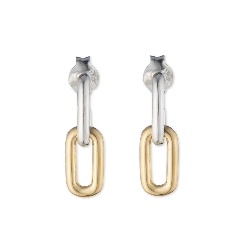 Lauren Ralph Lauren Sterling Silver Link Drop Earrings - Steffans Jewellers