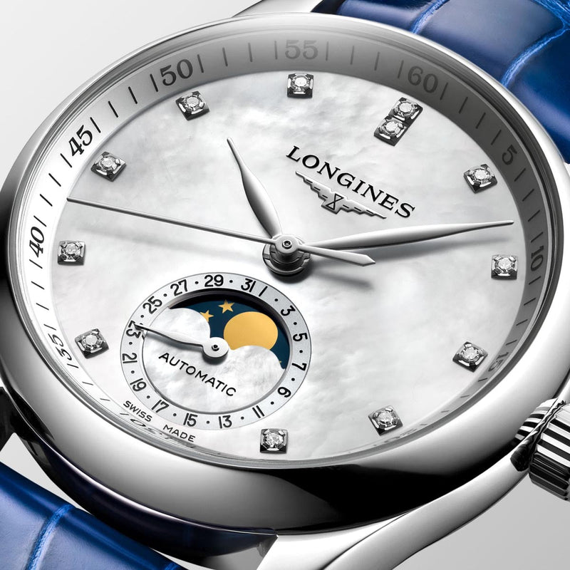 Longines The Master Collection 34mm Moonphase Automatic Watch - Steffans Jewellers