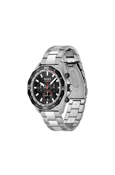 BOSS Energy 44mm Black Quartz Men's Watch 1513971 - Steffans Jewellers