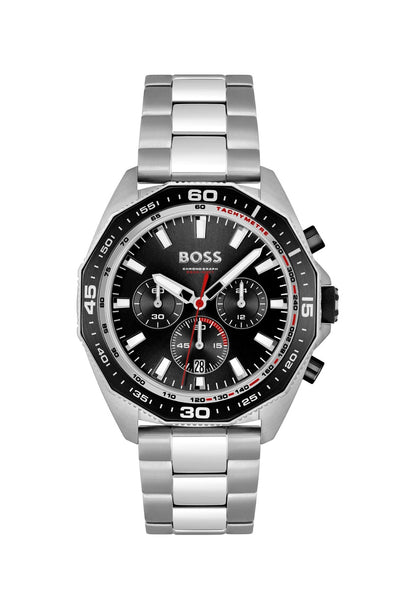 BOSS Energy 44mm Black Quartz Men's Watch 1513971 - Steffans Jewellers
